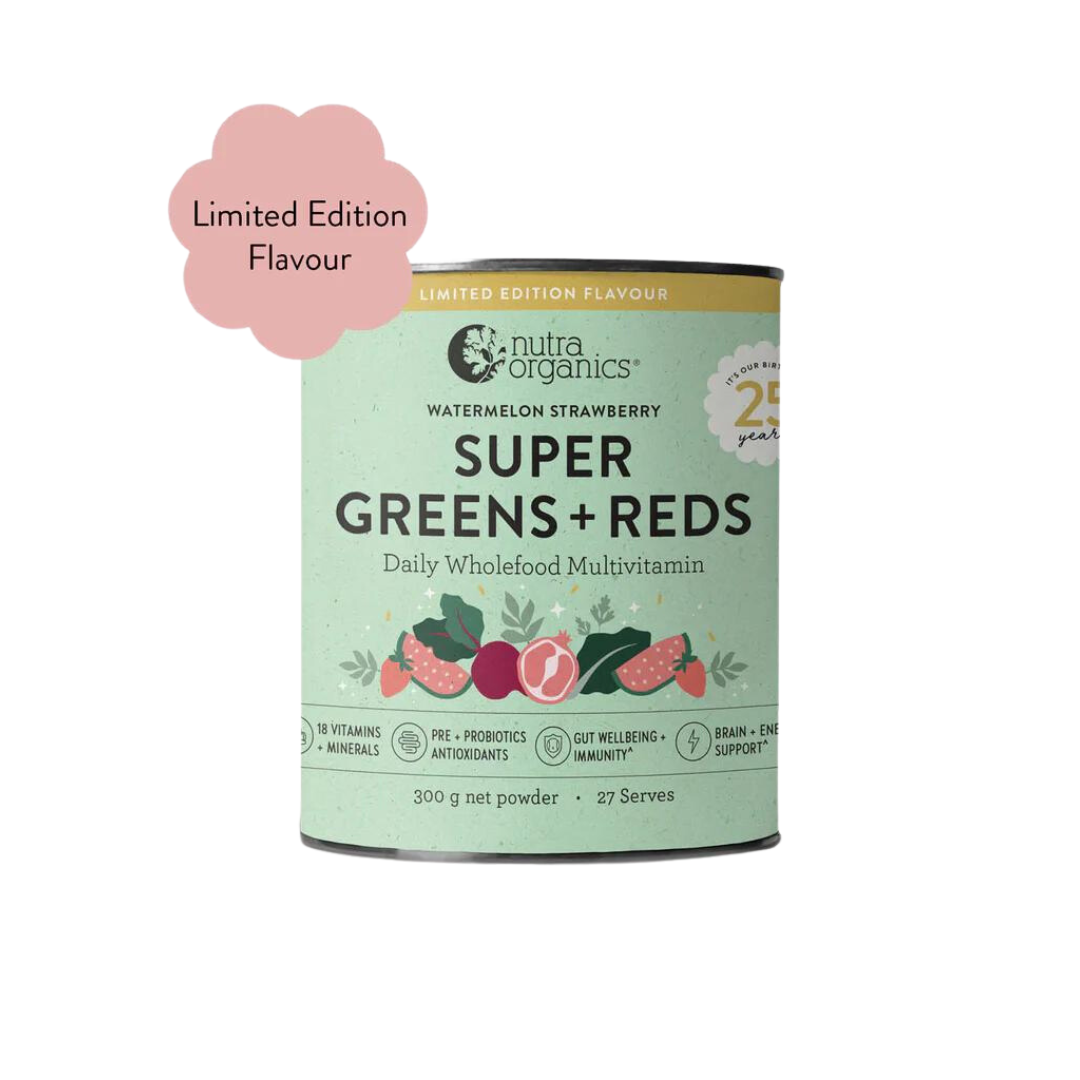 Super Greens + Reds Watermelon Strawberry 300g