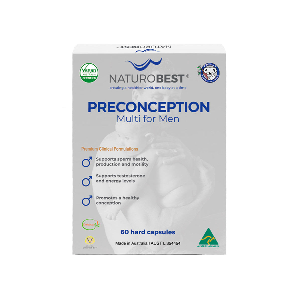 NaturoBest Preconception Multi for Men 60 capsules